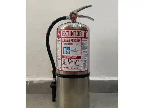 Extintor Agua Acero Inoxidable