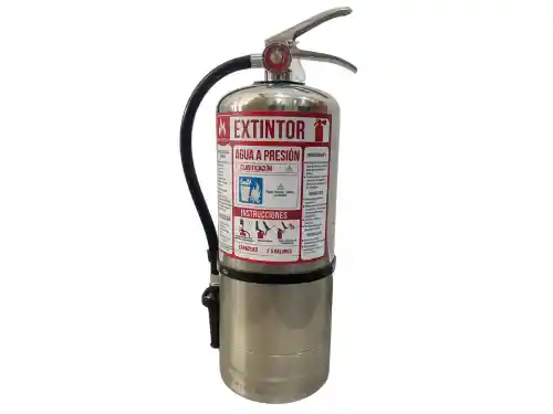 Extintor Agua Acero Inoxidable