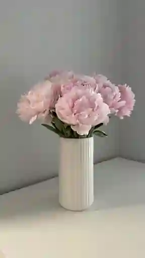 Jarrón De Claveles Rosados