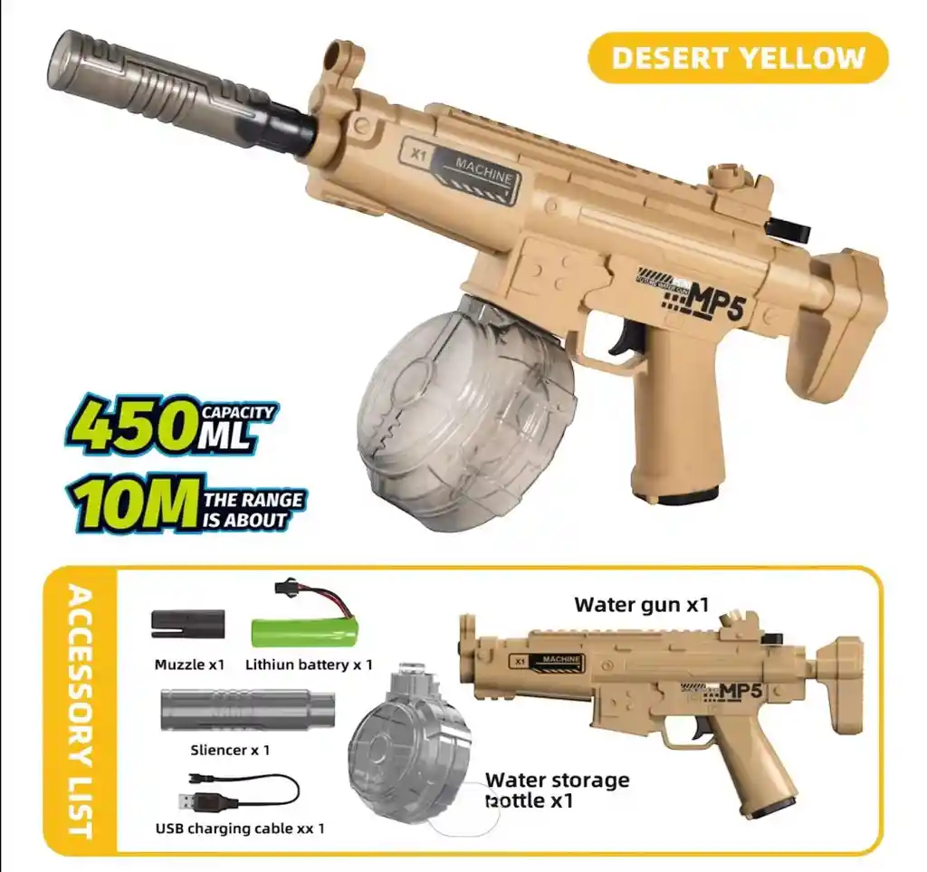 Pistola De Agua Mp5 M416 Ak47