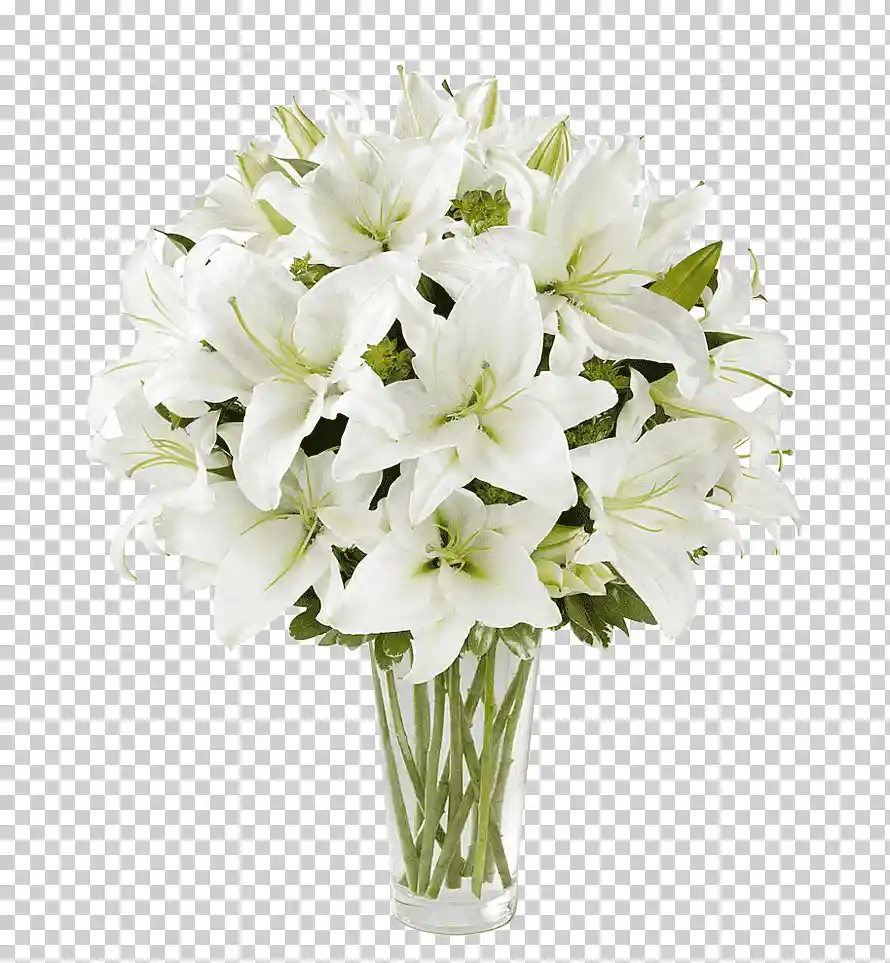 Bouquet De Lirios Blancos