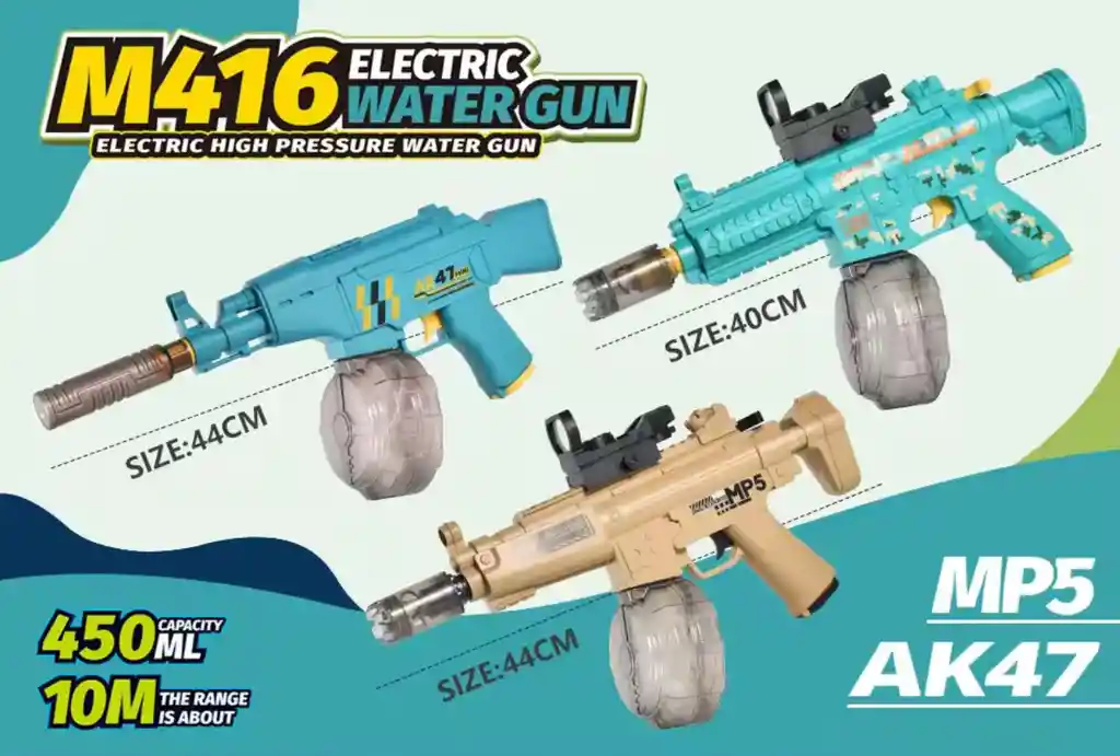 Pistola De Agua Mp5 M416 Ak47