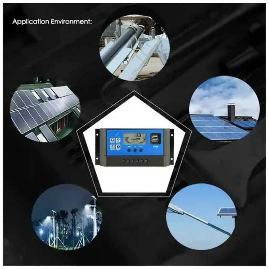 Controlador De Carga 60 Amperios Pwm Solar Cargador Usbdual