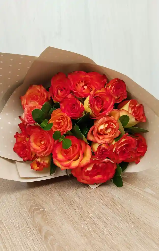 Bouquet De Rosas Naranjas