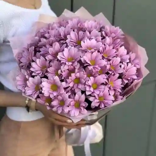 Bouquet De Margaritas Rosadas