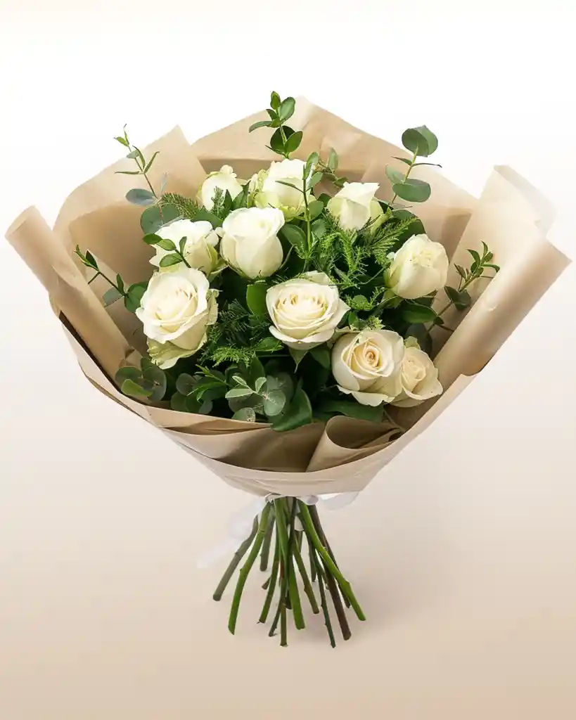 Bouquet De Rosas Blancas