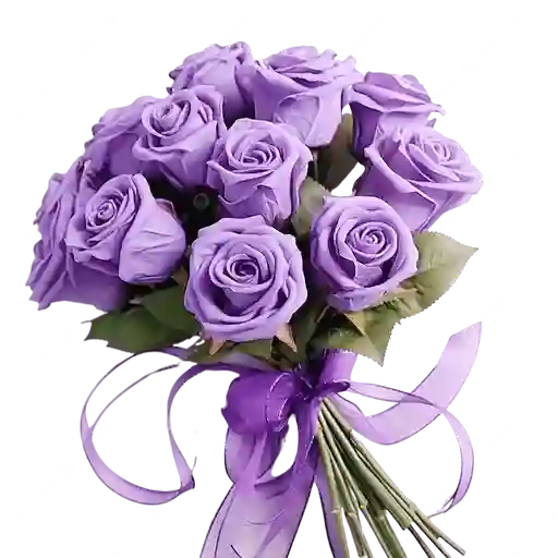 Bouquet De Rosas Moradas