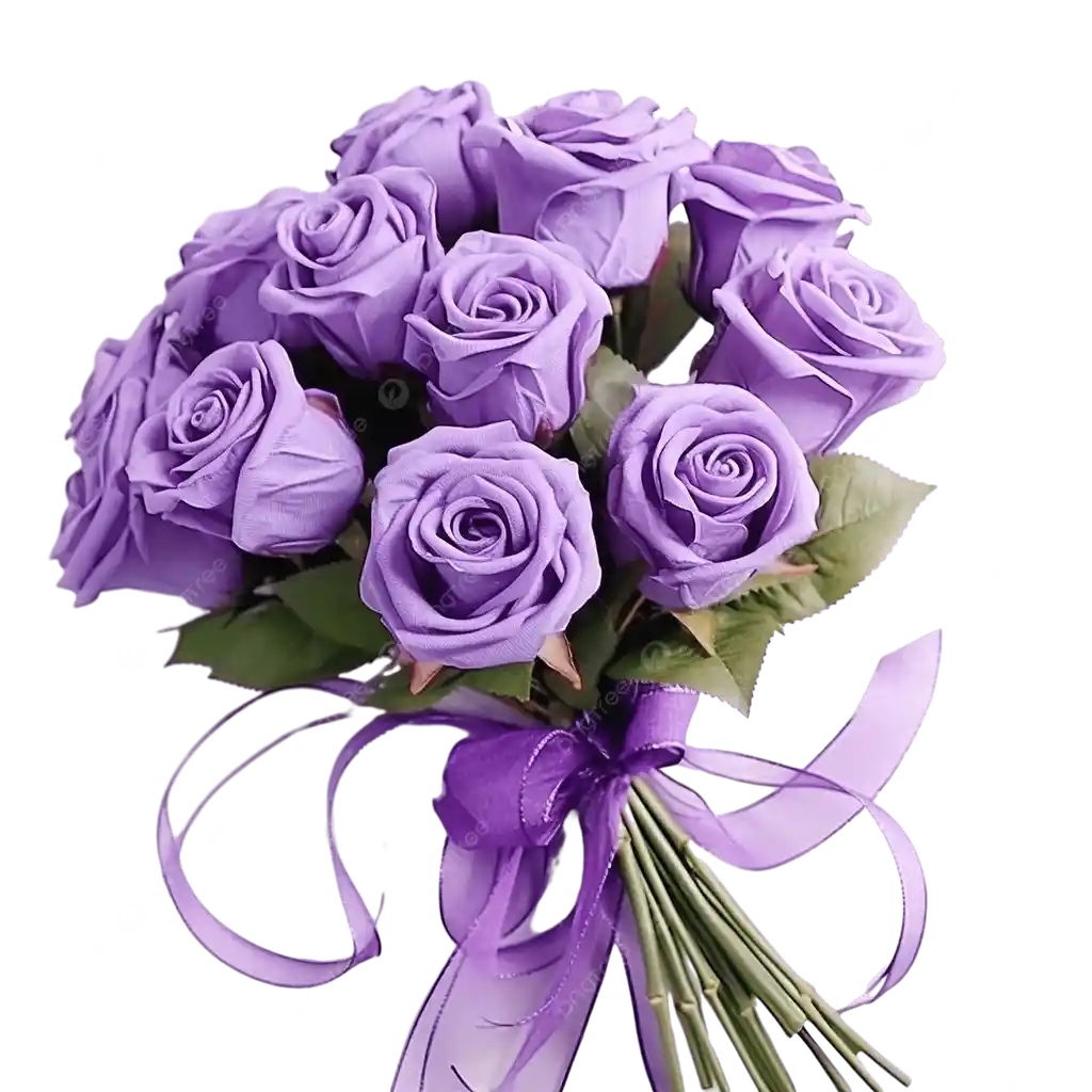 Bouquet De Rosas Moradas