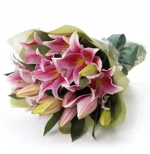Bouquet De Lirios Rosados