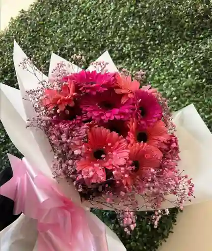 Bouquet De Gerberas Rosadas