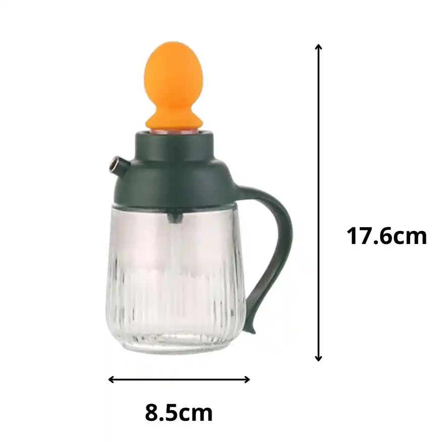 Dispensador Rocidador De Acite Con Brocha De Silicona