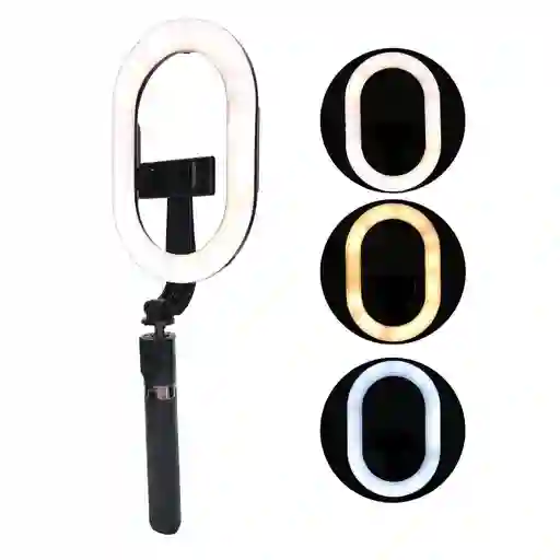 Aro De Luz Portatil Selfie Con Trípode Y Control Bluetooth - Iluminación Profesional Para Fotos Y Videos