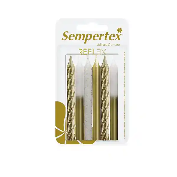 Velas Dorado X 6 Sempertex