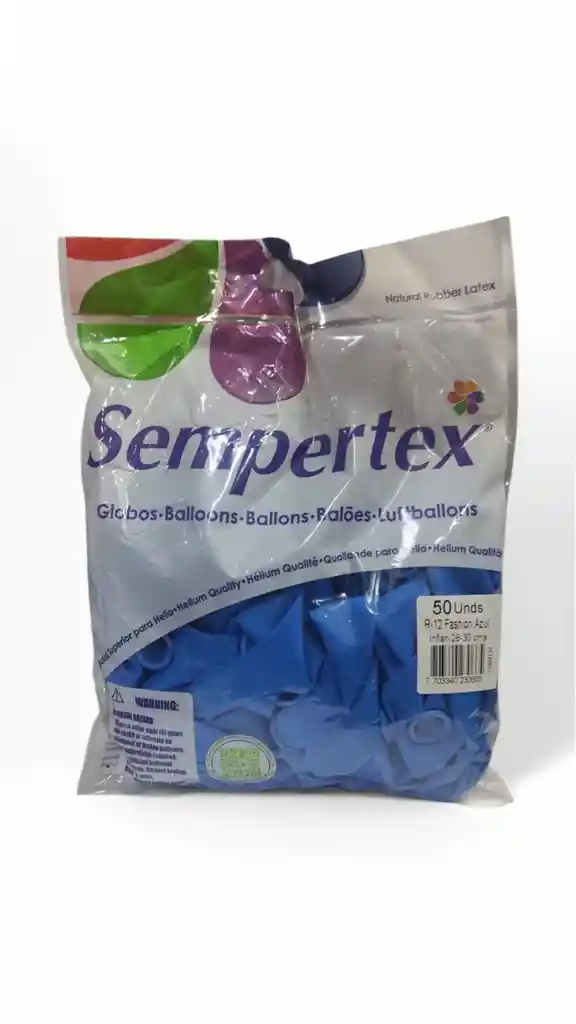 Globo Latex R12x50 Fashion Azul