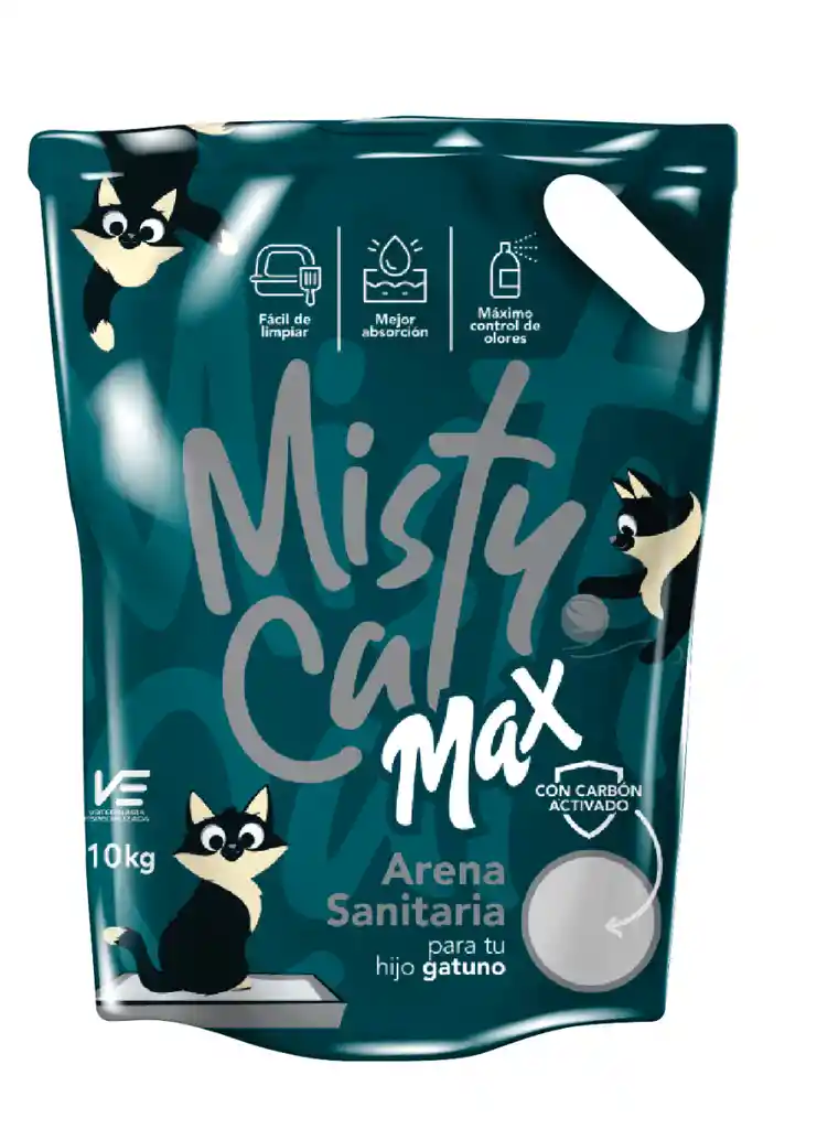Arena Marca Misty Cat Max Carbon - 4.5 Kg