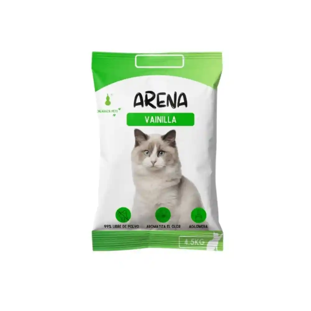 Arena Marca Calabaza Aroma Vainilla - 4.5 Kg