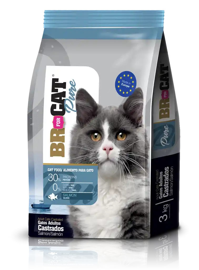 Br Cat Castrado Salmon - 3 Kg