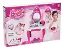 Tocador Princess Con Accesorios Color Rosa