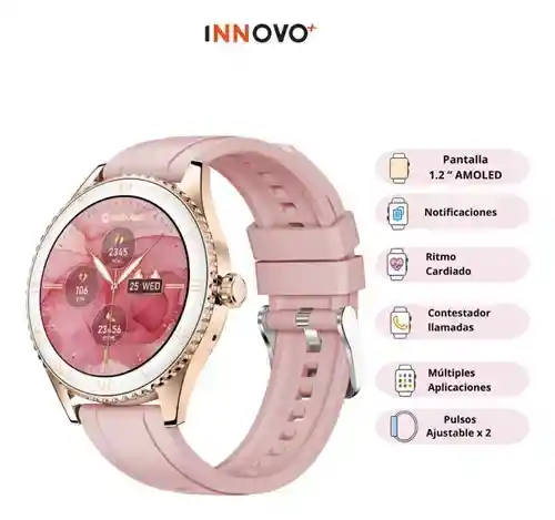 Smartwatch Sumergible Alta Gama Aurafit Luna Mobulaa Chat Gpt Llamadas Innovo Tech