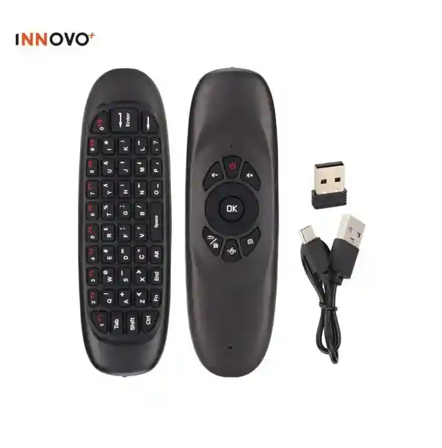 Control Remoto Para Smart Tv Teclado Inalámbrico Receptor Usb Air Mouse Innovo Tech
