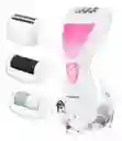Depiladora Para Mujer Geemy 7006 Electrica 4 En 1 Recargable