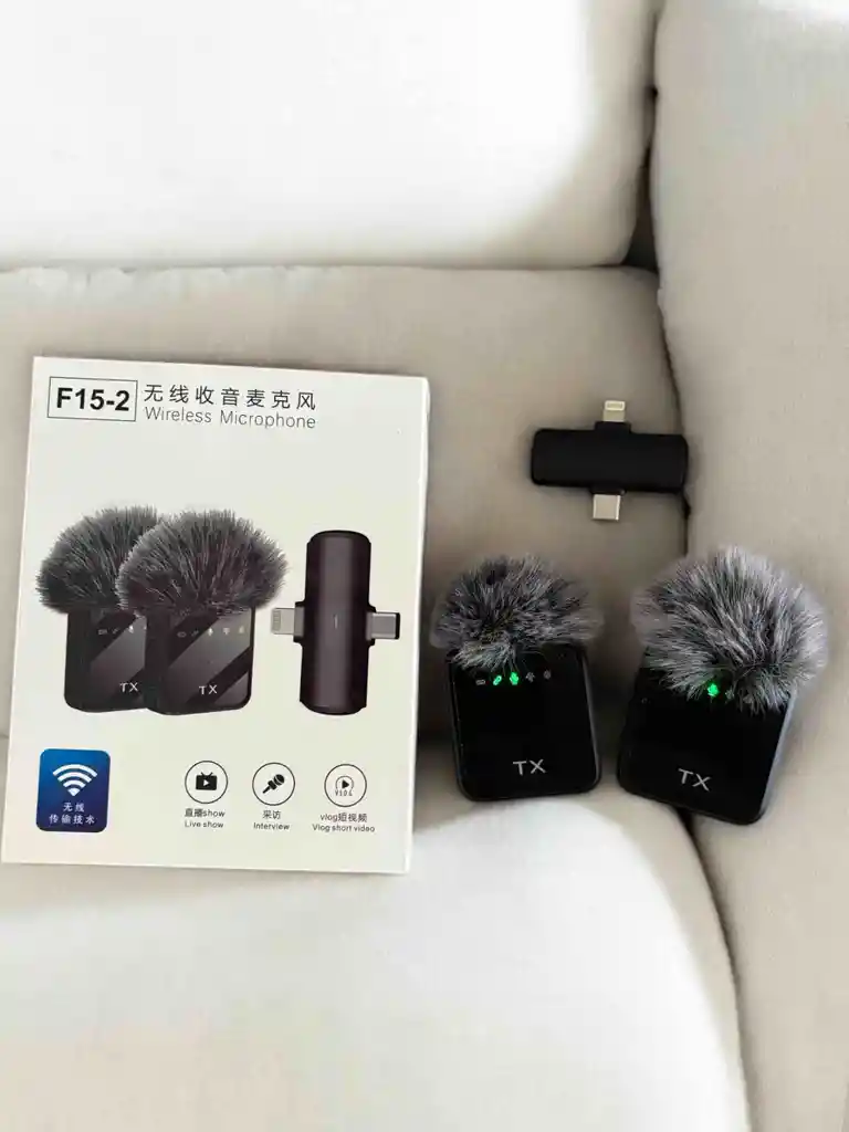 Microfonos Inalambricos De Solapa Para Iphone Y Android | 2 En 1