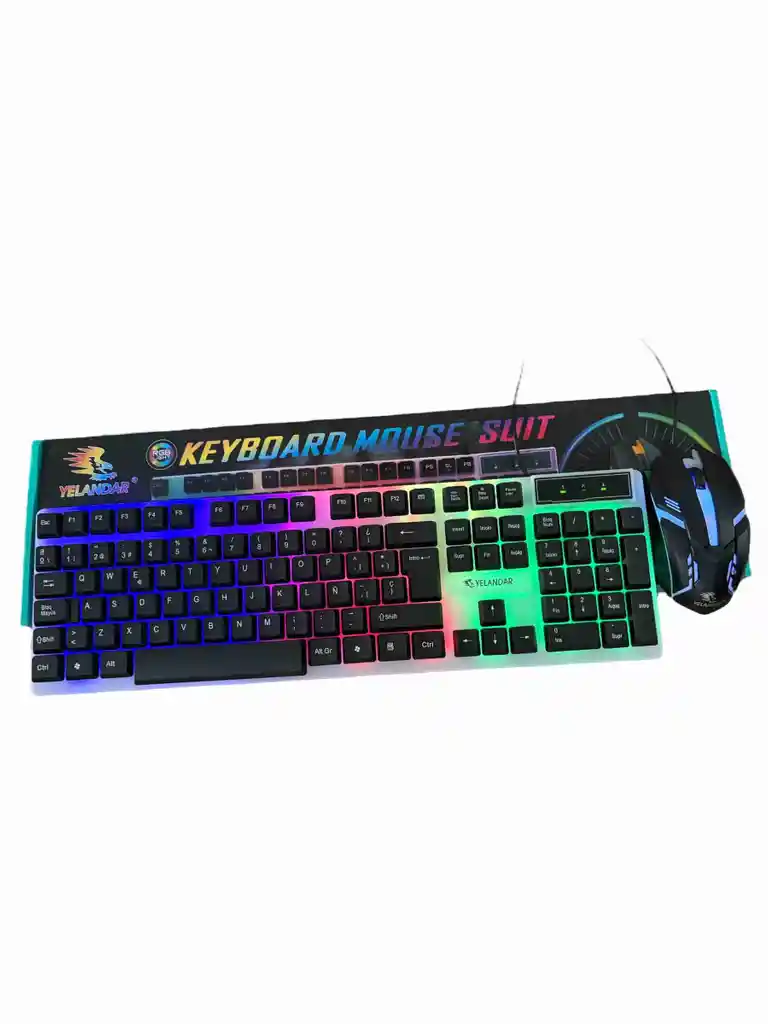 Combo Gamer | Teclado + Mouse Alámbrico Rgb
