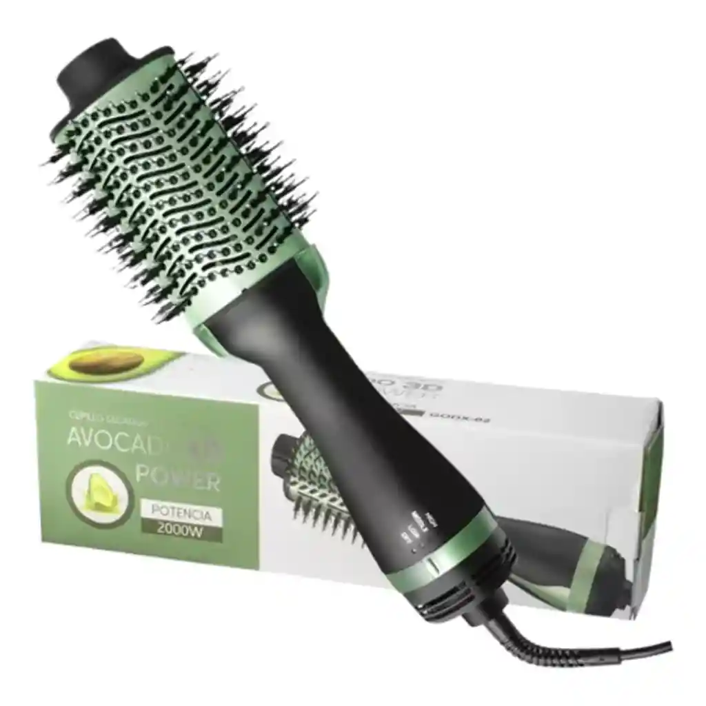Cepillo Secador Y Moldeador Para Cabello Aguacate 3d Power