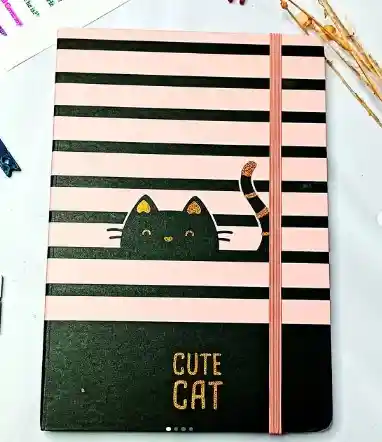 Agenda Cuadriculada Gato Ref 7