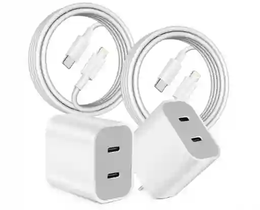 Cargador Dual Iphone Lightning Y Tipo C