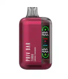 Vape Vaporizador Priv Bar Turbo 15.000 Sabor A Cereza