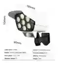 Lampara Luz Led Patio Jardin Control Remoto Reflector Solar Color Blanco Estilo Cámara Falsa