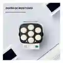 Lampara Luz Led Patio Jardin Control Remoto Reflector Solar Color Blanco Estilo Cámara Falsa