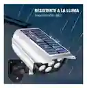 Lampara Luz Led Patio Jardin Control Remoto Reflector Solar Color Blanco Estilo Cámara Falsa