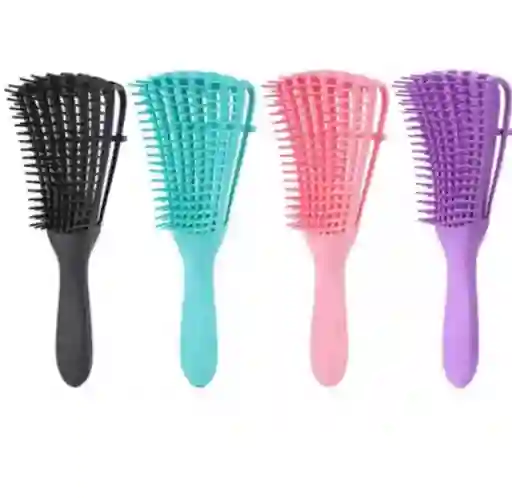 Cepillo Para Cabello Rizo Peine Pulpo Antifrizz