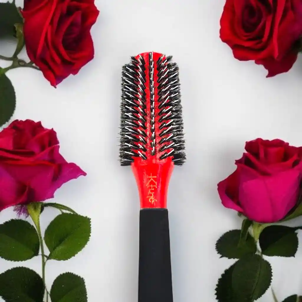 Cepillo De Cabello Profesional Redondo Cerdas En Nylon