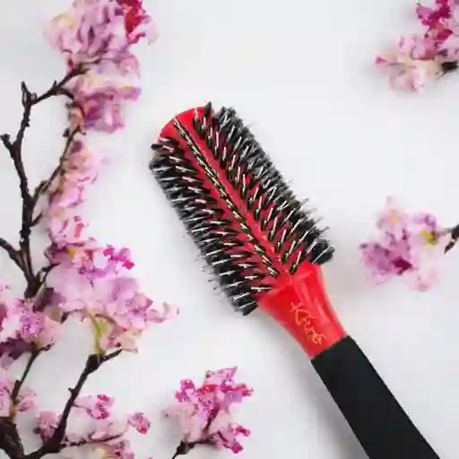 Cepillo De Cabello Profesional Redondo Cerdas En Nylon