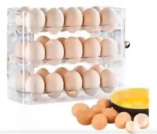 Organizador De Huevos 30 Espacios Con 3 Niveles