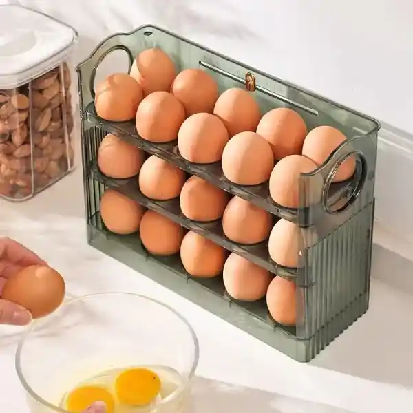 Organizador De Huevos 30 Espacios Con 3 Niveles