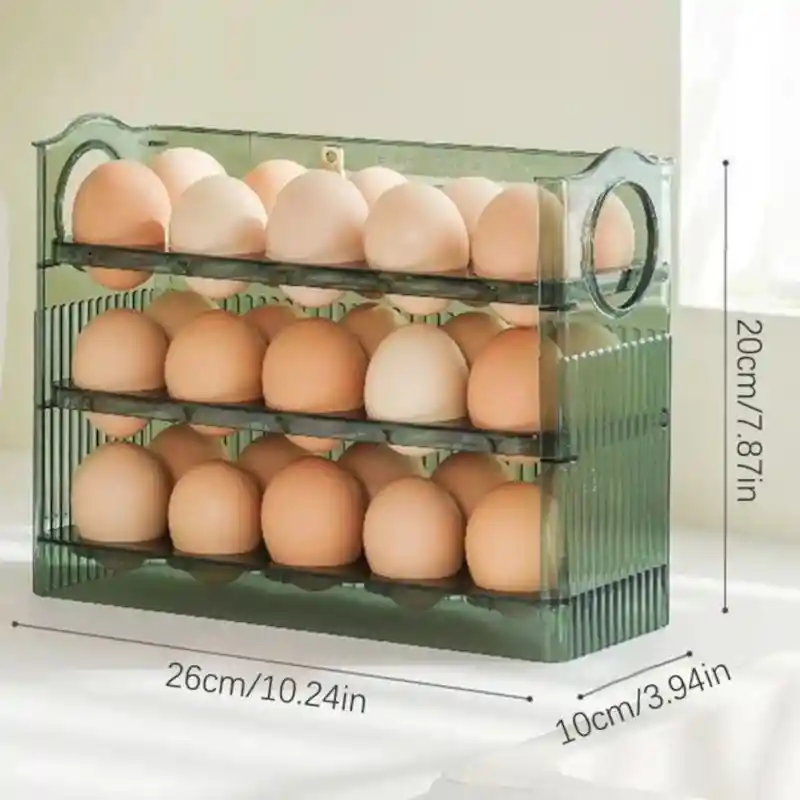 Organizador De Huevos 30 Espacios Con 3 Niveles