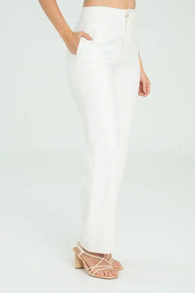 Pantalon Rylee Color Blanco Crudo Talla 12