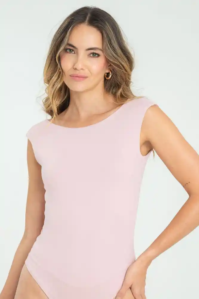 Body Arcata Color Rosado Palo De Rosa Talla L