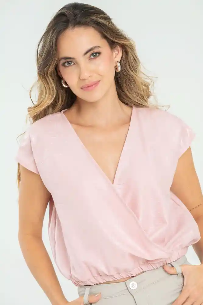 Blusa Silver Color Rosado Palo De Rosa Talla L