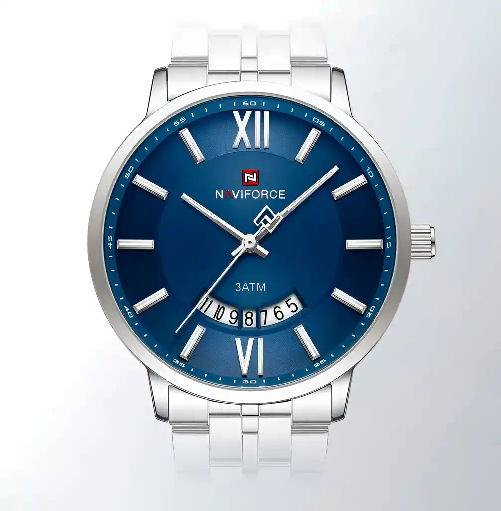 Reloj Naviforce Pareja Nf9238 Crono Love Acero + Estuche