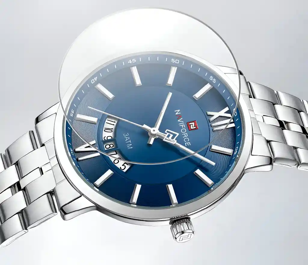 Reloj Naviforce Pareja Nf9238 Crono Love Acero + Estuche
