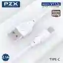Cable De Carga Y Datos 1 Metro Tipo C Siliconado V112s Pzx