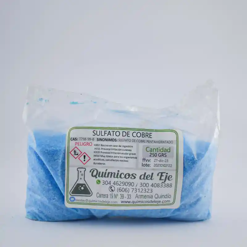Sulfato De Cobre X 250 Grs