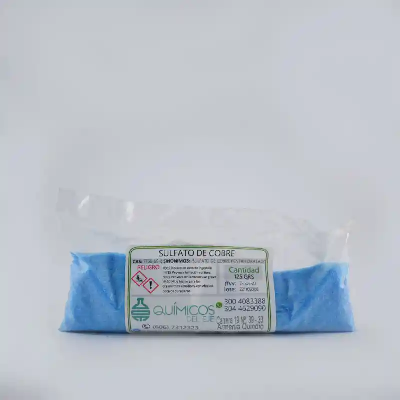 Sulfato De Cobre X 125 Grs