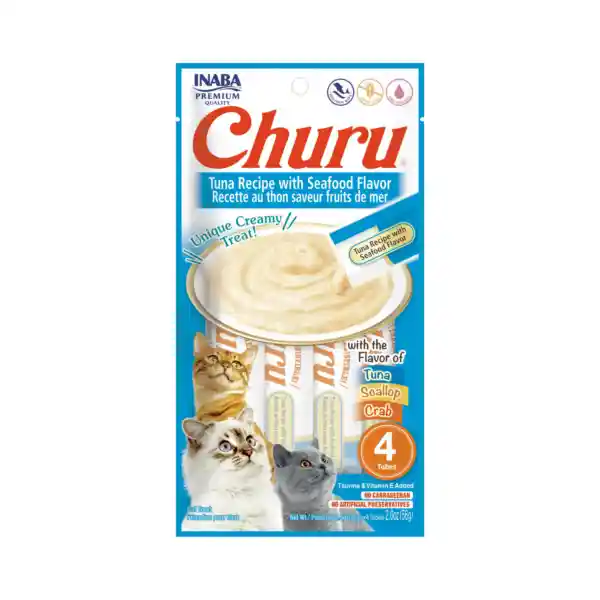 Churu Atun Y Comida Del Mar 4 Und