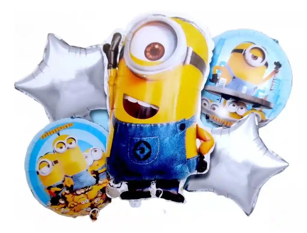Globos Metalizados De Minions Mi Villano Favorito Gru